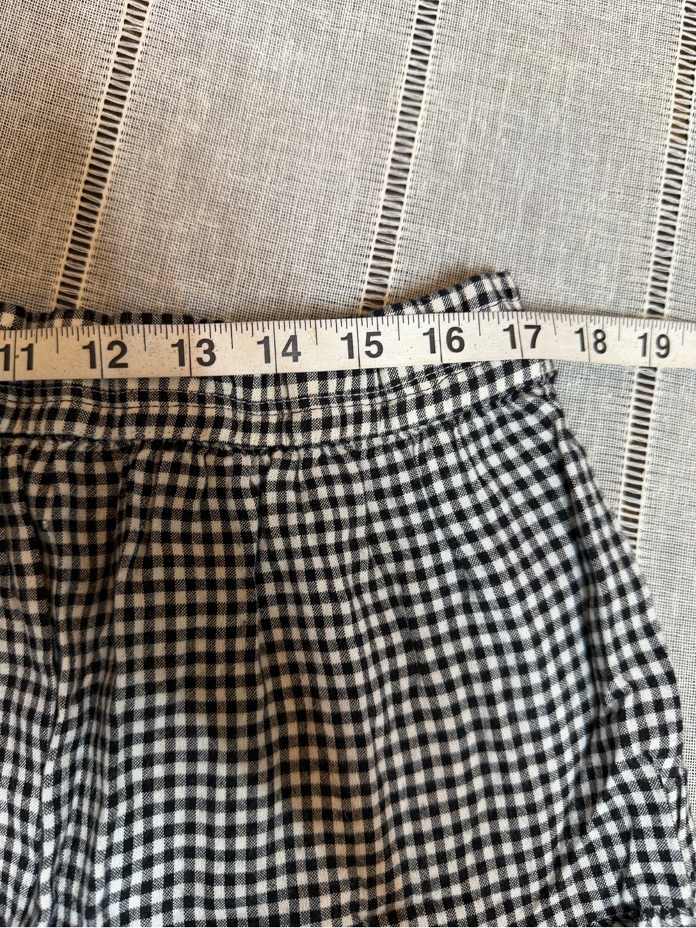 VTG Rhythm Blues Gingham Plaid Tiered Maxi Skirt Womens Size Large Cottagecore - Picture 5 of 9